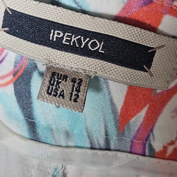 IPEKYOL Floral Dress Pants with Pockets Size 12 - Picture 3 of 4